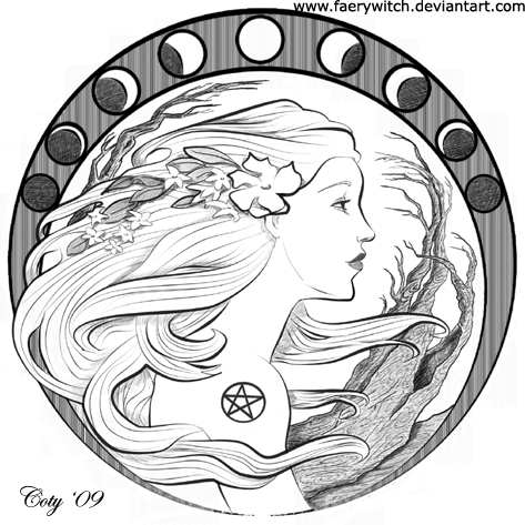 Goddess Nouveau (c) Constanza Ehrenhaus. This image was commissioned as a 